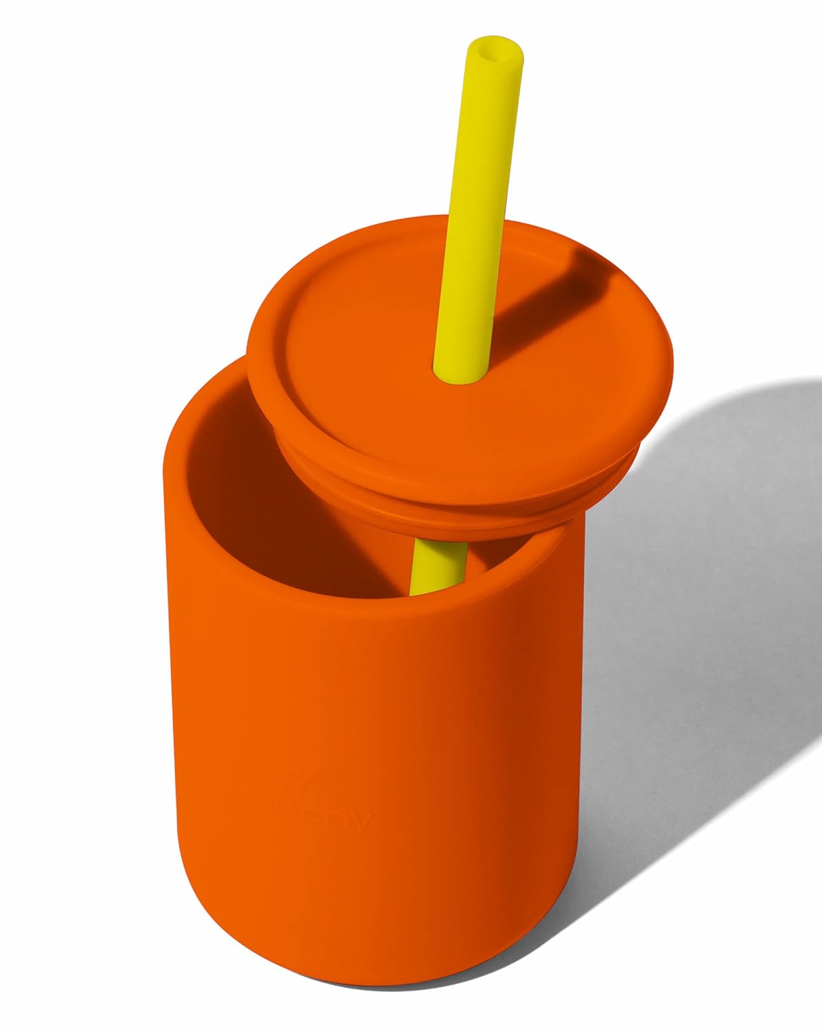 Avanchy Silicone Training Sippy Cup with Straw Lid – For Babies 6+ Months to Toddlers 1 Year Old