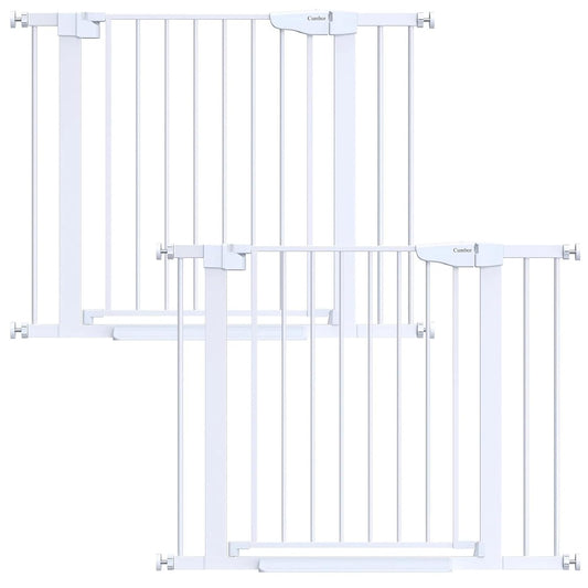Cumbor 2 Pack 29.7-40.6" Baby Gate for Stairs, Mom's Choice Awards Winner-Dog Gate for Doorways