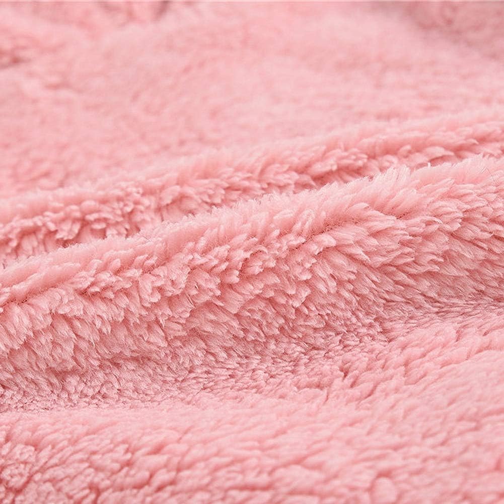 AIWUHE Toddler Boys Girls Hooded Jacket Fleece Hoodie Winter Warm Solid Color Teddy Coat Zip-up