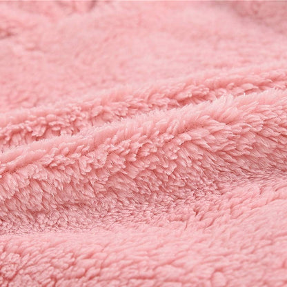 AIWUHE Toddler Boys Girls Hooded Jacket Fleece Hoodie Winter Warm Solid Color Teddy Coat Zip-up