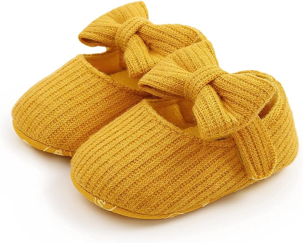 Baby Shoes Mary Jane Flats Non Slip Soft Sole Infant Toddler Sneakers First Walkers Party Christmas