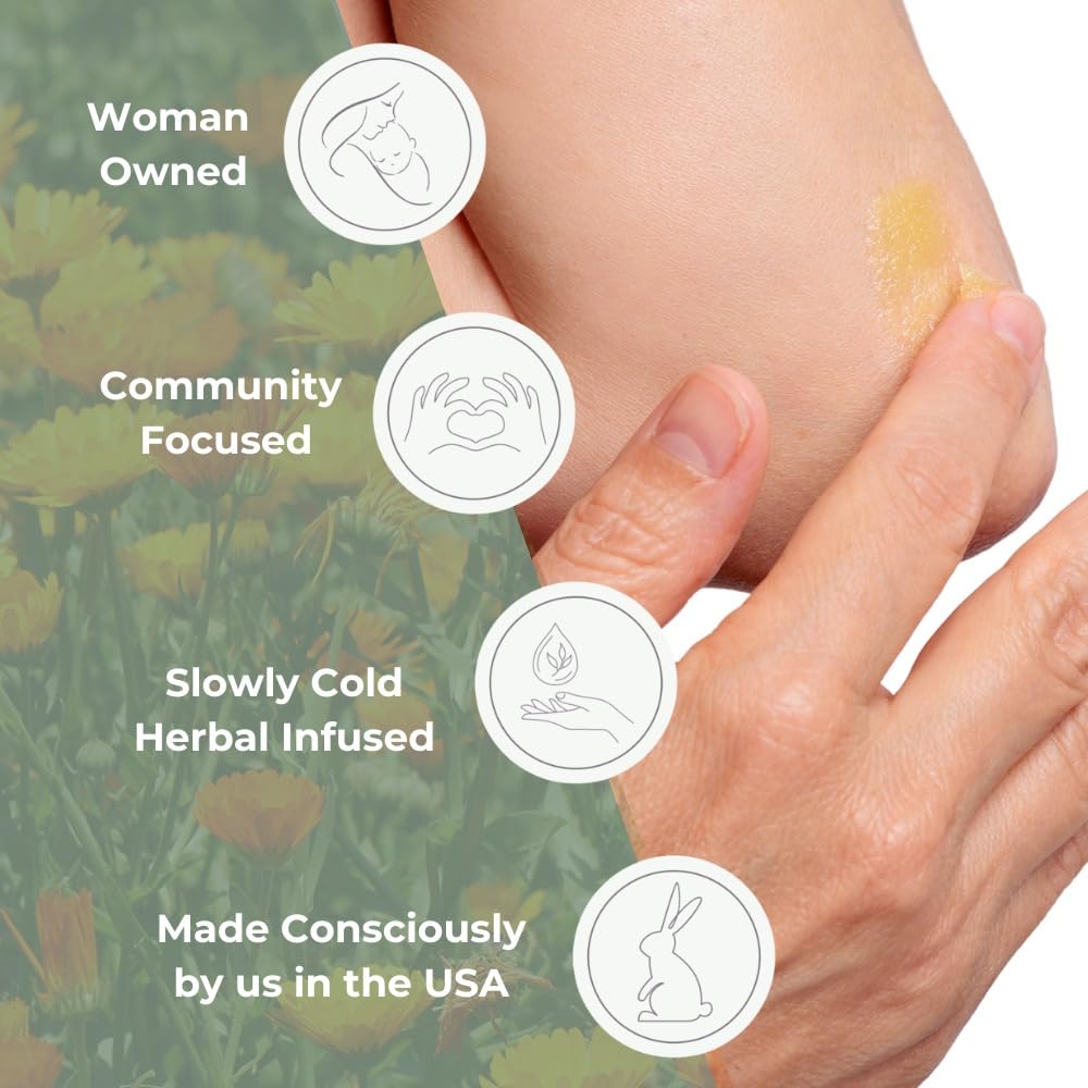 Baby Salve, Diaper Balm Ointment, Drool Rash Prevention, Natural Diaper Cream, Calendula Thyme