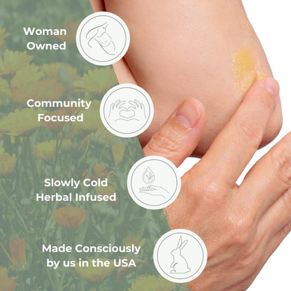 Baby Salve, Diaper Balm Ointment, Drool Rash Prevention, Natural Diaper Cream, Calendula Thyme