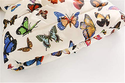 Miss Bei Girl's Winter Coat Jacket Hooded Kids Toddler Flower Print Parka Outwear Warm Cotton