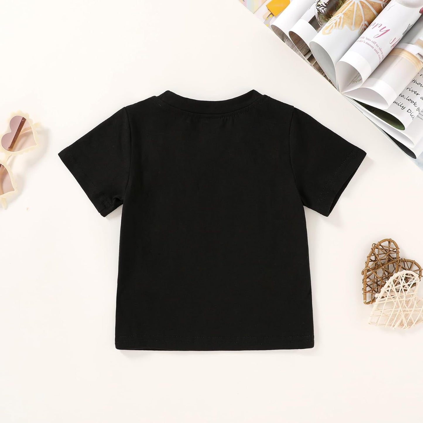 Happy Town Toddler Clothes Baby Boy Girl Smiley Face Shirt Short Sleeve T-Shirt Tee Summer Tops