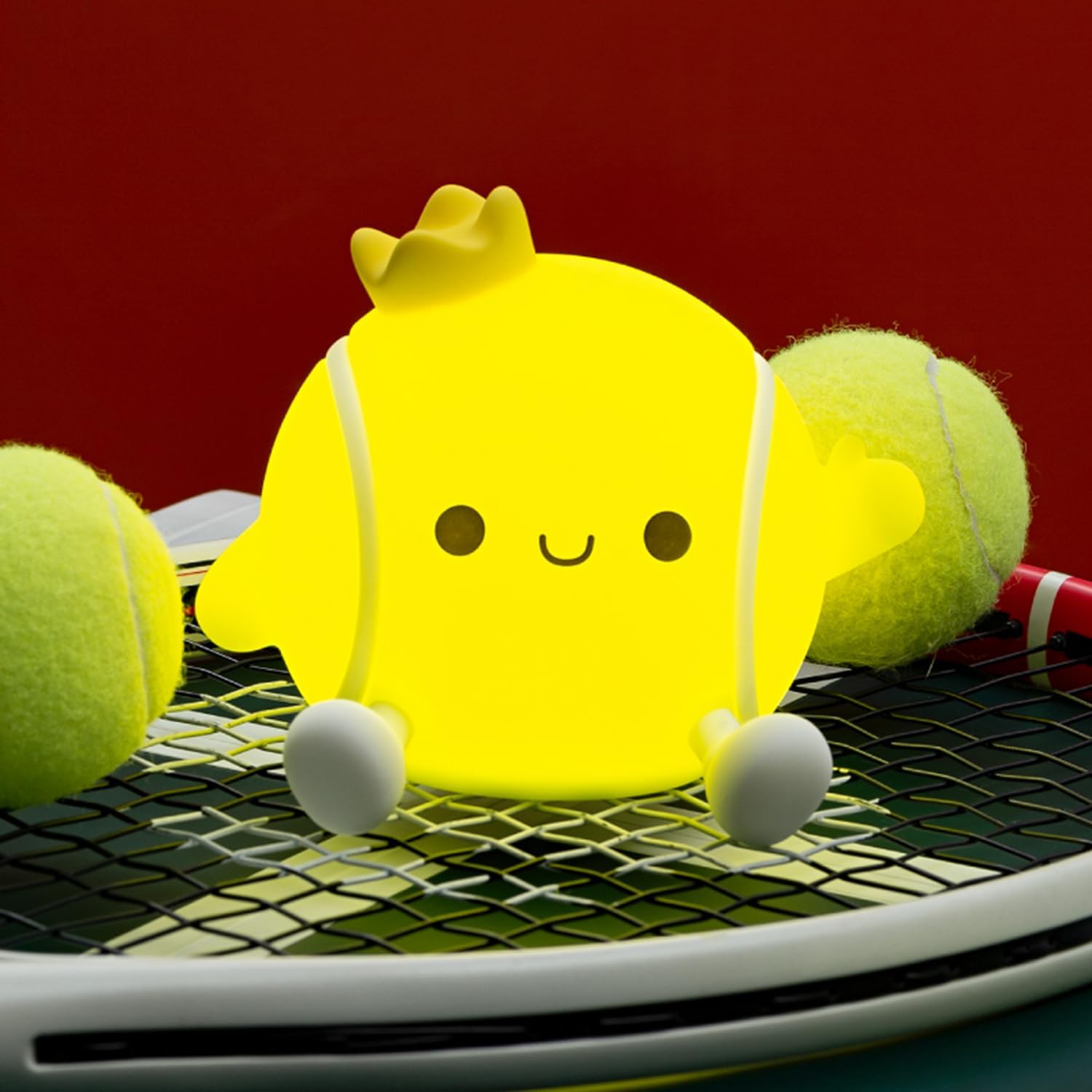 DREAMING MY DREAM Tennis Night Light,LED Squishy Novelty Night Lamp,2 Levels Dimmable Nursery