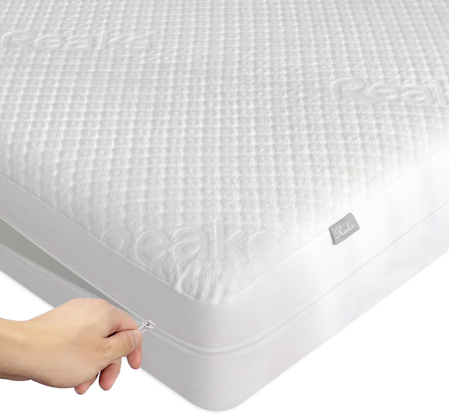 Twin Size Mattress Protector with Zipper - 100% Waterproof Zippered Mattress Cover - Soft & Cooling