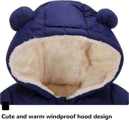 Newborn Baby Girls Fleece Outerwear Jacket Toddler Winter Coat Infant Clothes