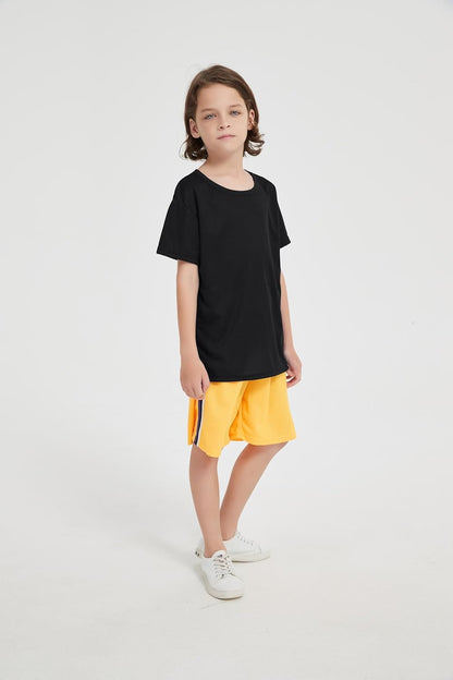 6-Pack Boys Athletic T-Shirts Quick Dry Short-Sleeve Tops Youth Moisture Wicking Running Sports