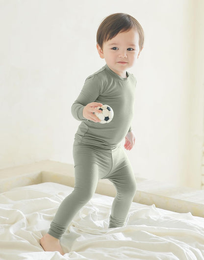 VAENAIT 6M-12Y Toddler Toddler Kids Toddler Girls Boys Soft Comfy Modal Tencel Solid Raglan