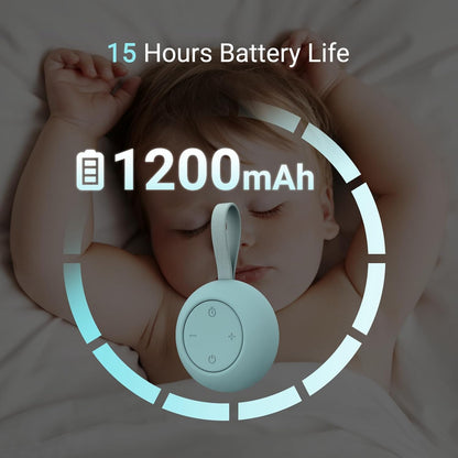 Portable Baby Sound Machine [White Noise for Babies Kids Adults][Sleep Soother][Timer Function][12
