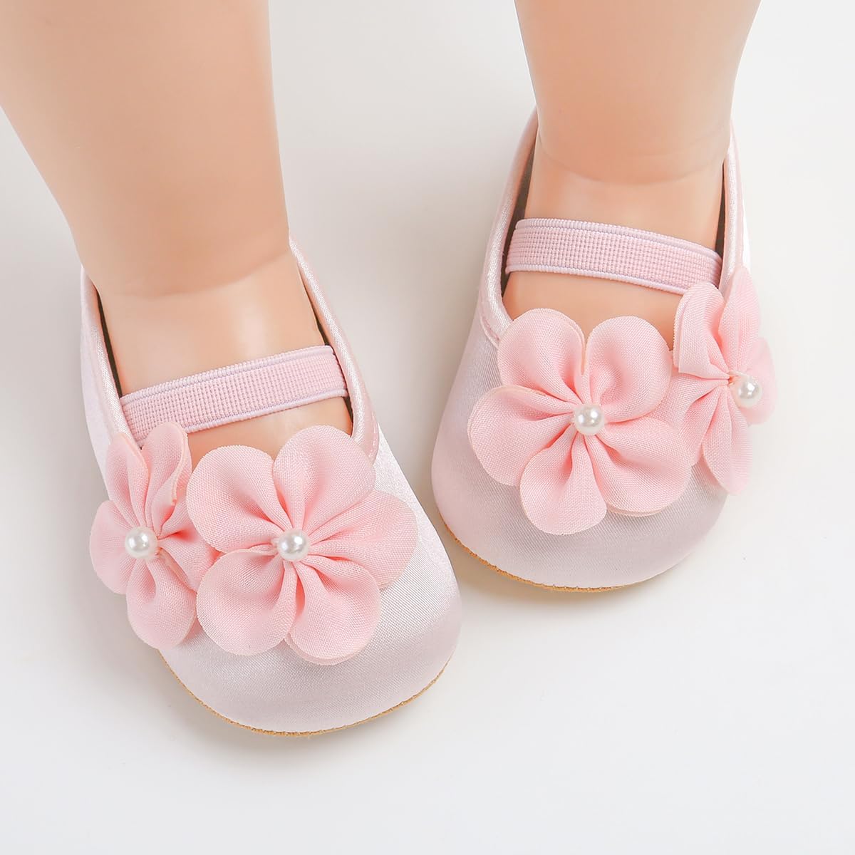 Baby Shoes Mary Jane Flats Non Slip Soft Sole Infant Toddler Sneakers First Walkers Party Christmas