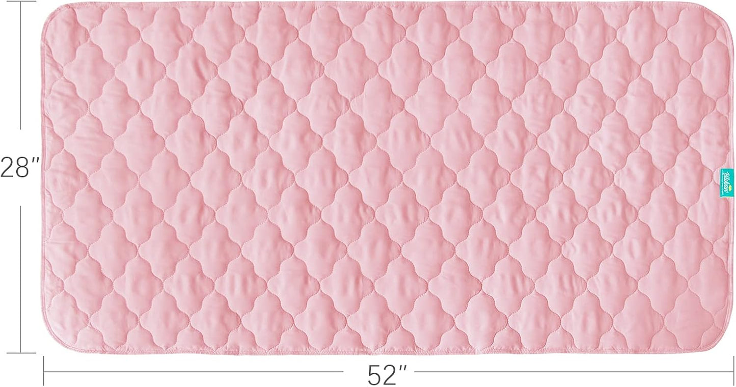 Waterproof Crib Mattress Protector Pad Cover 28" x 52", Anti Slip & Absorbent Waterproof Bed Pads