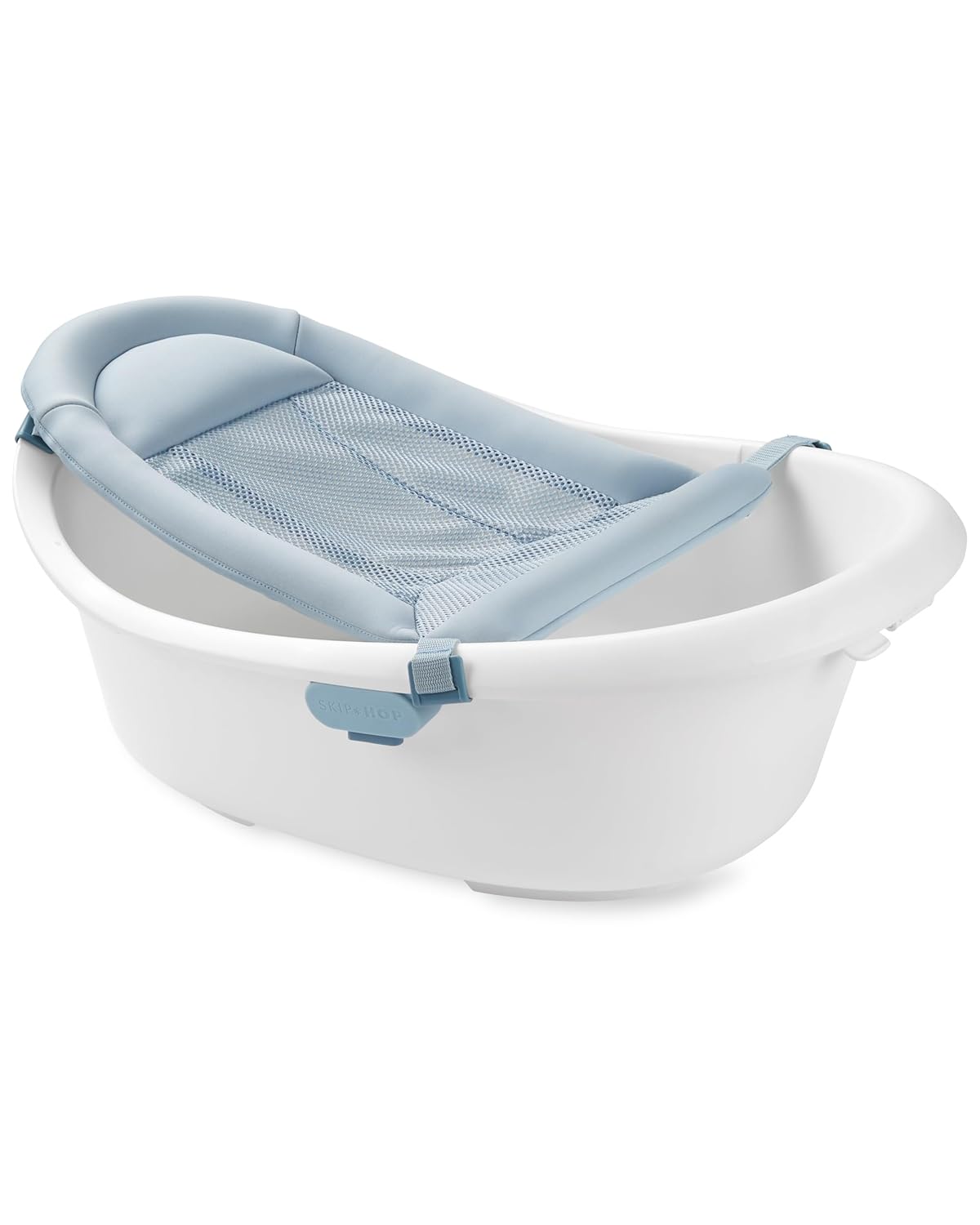 Skip Hop Baby Bath Tub 4-in-1 Grow with Baby Infant to Toddler Bathtub with Supportive Sling and