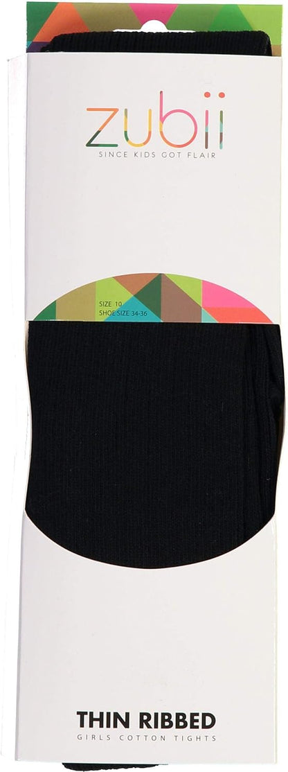 Kids, Girls thin Ribbed Cotton tights, Comfy, Soft Flat Tights Made from Breathable cotton| Great