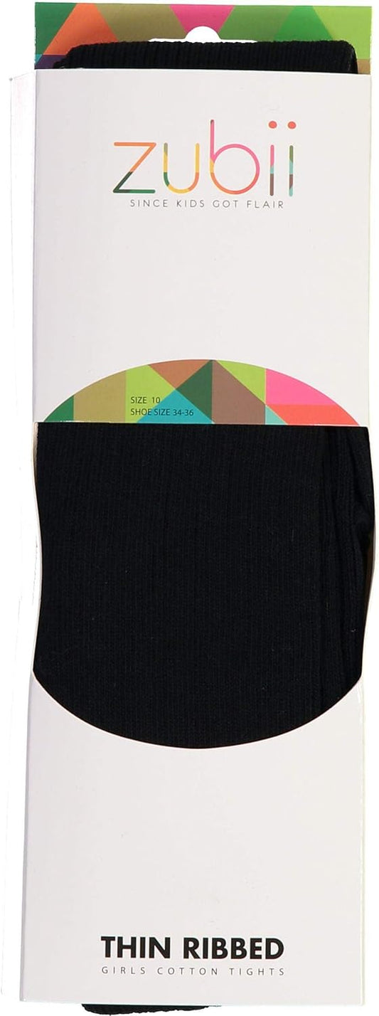 Kids, Girls thin Ribbed Cotton tights, Comfy, Soft Flat Tights Made from Breathable cotton| Great