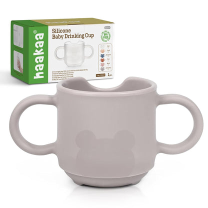 haakaa Silicone Toddler Cups, BPA Free Drop-Proof Training Open Cups for Baby 6 Months+, 5 Ounce