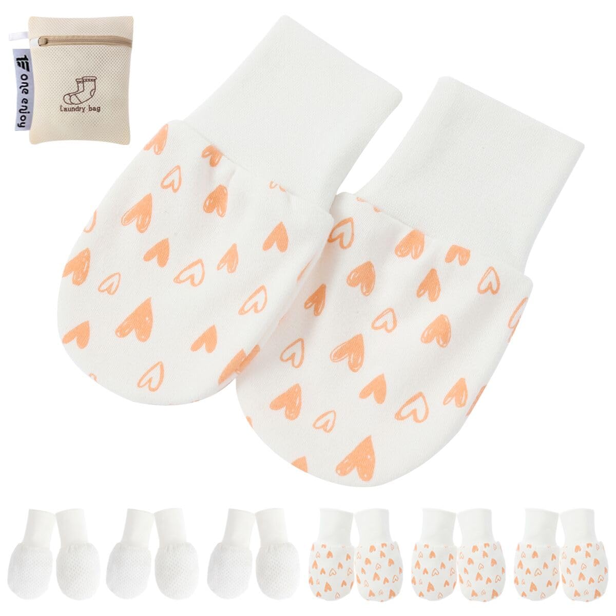 Newborn Baby Girl Mittens Anti Scratch Baby Mittens No Scratch Mittens Baby Gloves for 0-6 Months