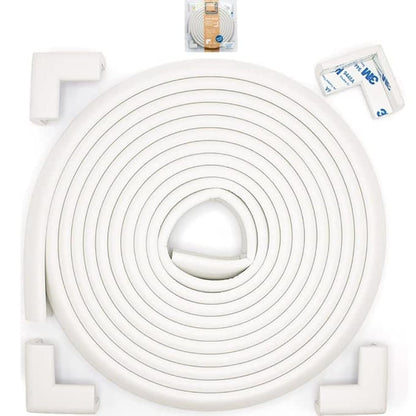 Roving Cove Slim-Fit Corner Edge Protector for Baby Proofing (Small 15ft Edge 4 Corners), Furniture