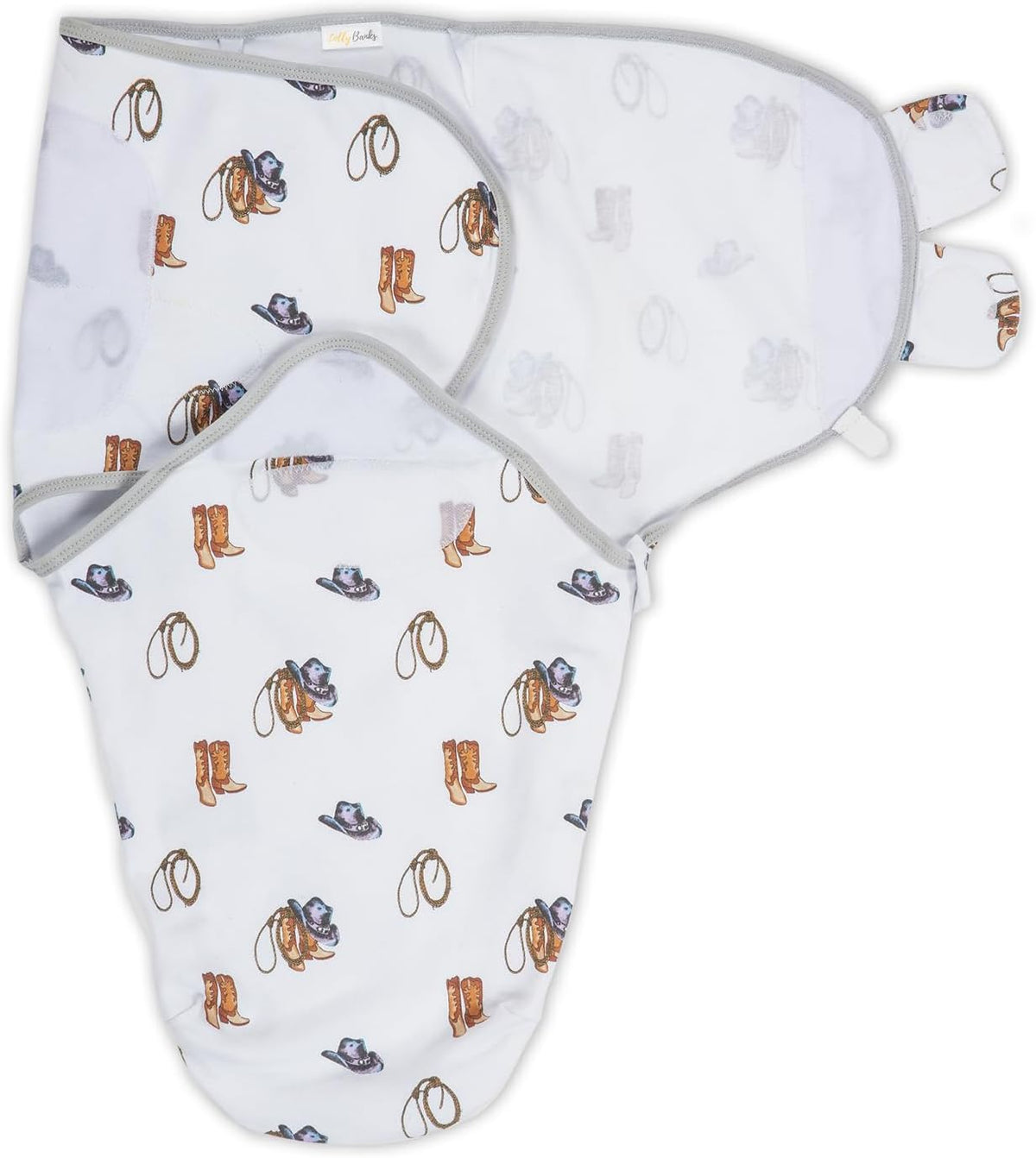 LollyBanks 100% Organic Cotton Baby Boy Essentials Swaddles 3-6 Months, Newborn Swaddle with Easy