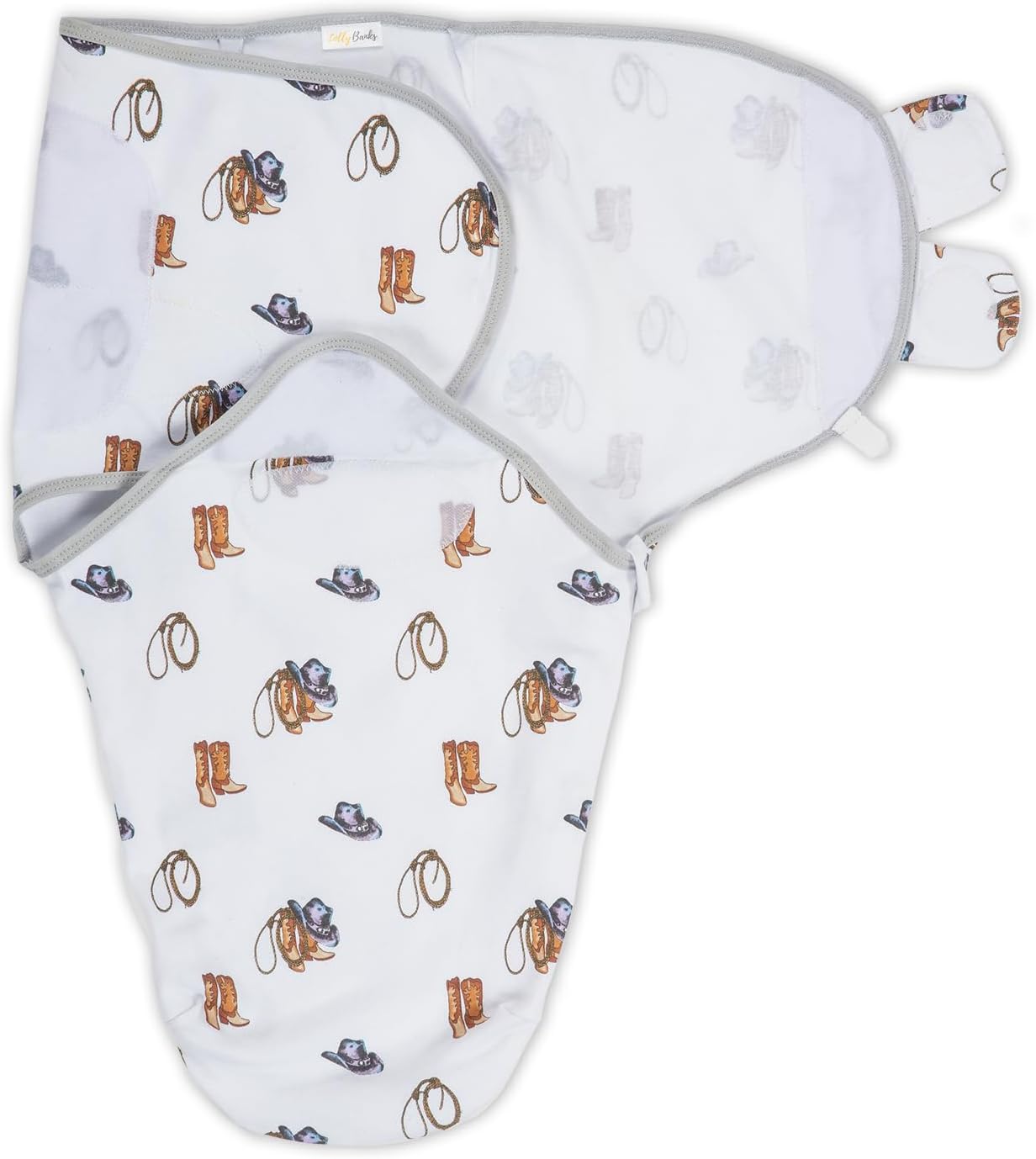 LollyBanks 100% Organic Cotton Baby Boy Essentials Swaddles 3-6 Months, Newborn Swaddle with Easy
