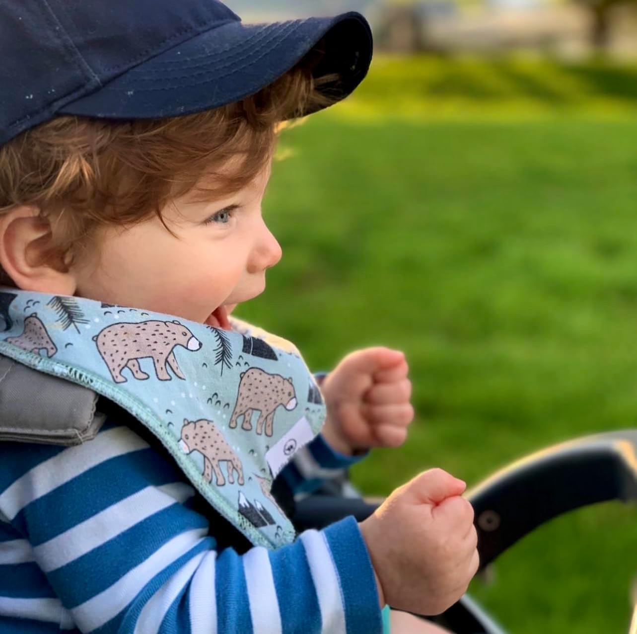 DiaperSquad's Baby Bibs for Drooling and Teething, Bibs for Boys, Baby Girl - Solid Cotton Baby