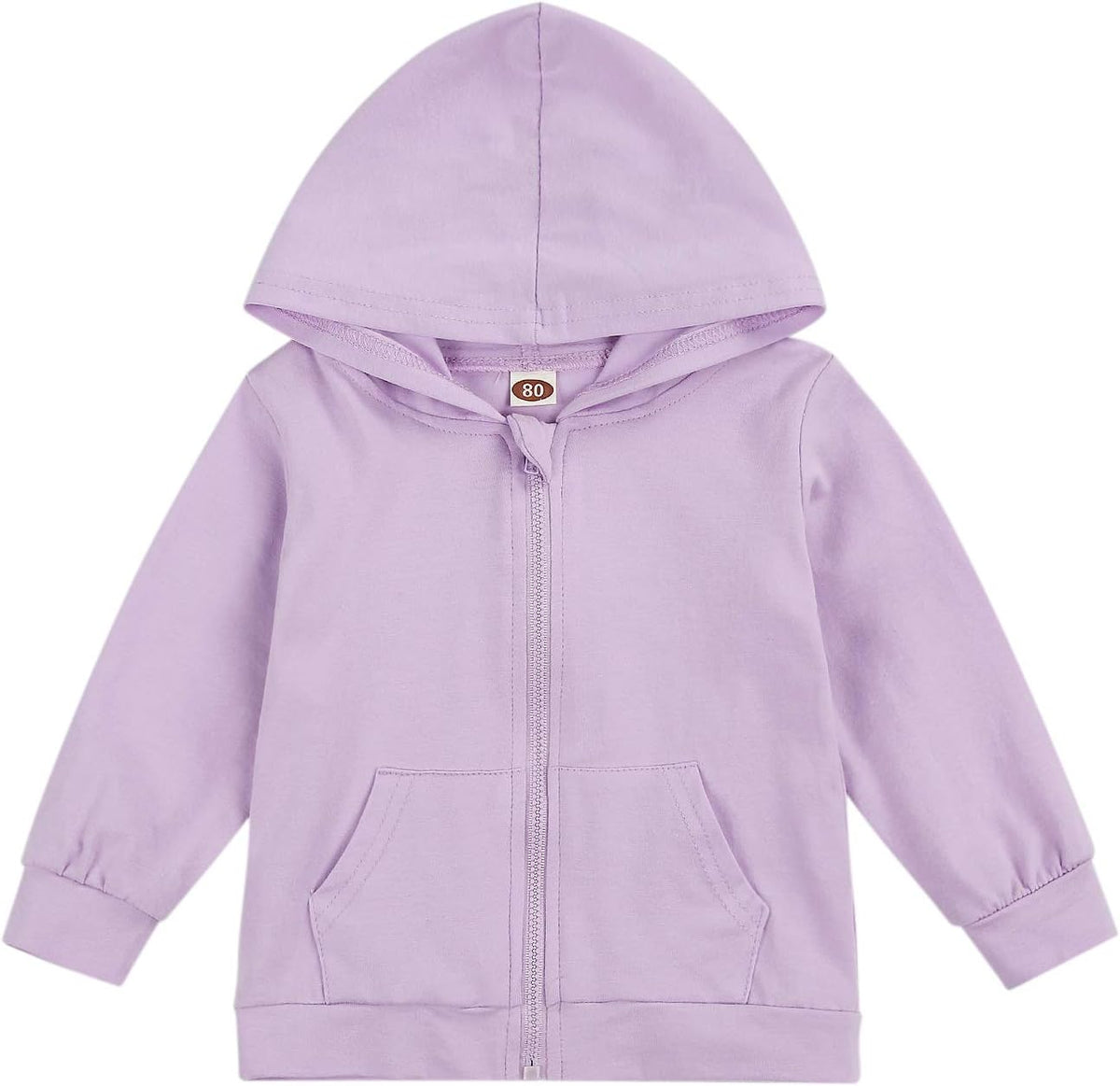 Imcute Baby Zip Up Hoodie, Unisex inflant Toddler Long Sleeve Sweatshirts Lightweight Jacket Hooded