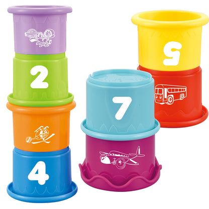 Cosaway Baby Stacking Nesting Cups Toys, Baby Toys 6 to 12 Months, Montessori Toys for Toddler