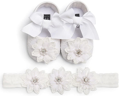 Baby Shoes Mary Jane Flats Non Slip Soft Sole Infant Toddler Sneakers First Walkers Party Christmas