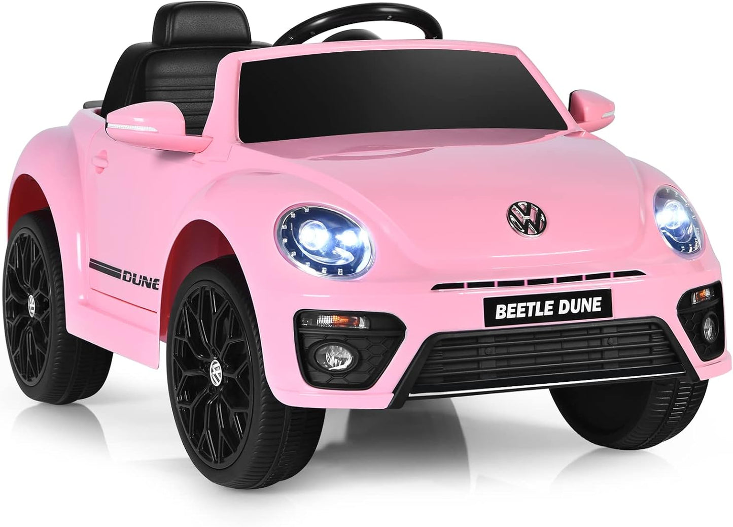 Costzon Ride on Car, 12V Licensed Volkswagen Beetle Battery Powered Vehicle w/Remote Control