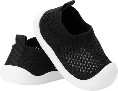 Baby Walking Shoes Toddler Girl Boy Soft Sole Breathable Mesh Slip on Summer Wide Shoes Infant