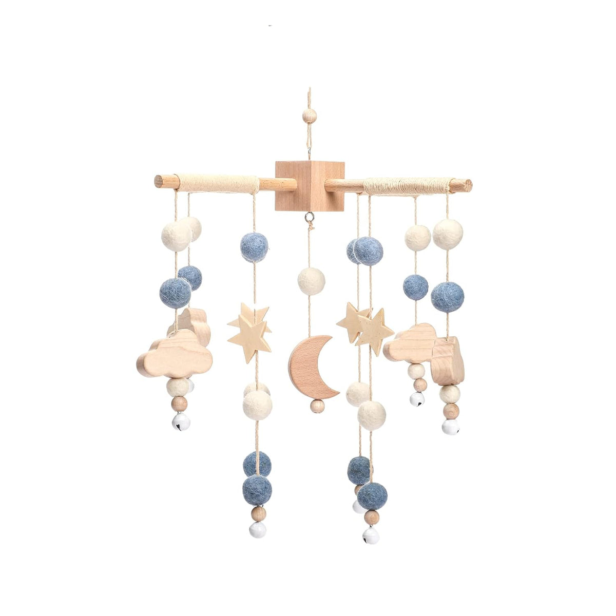 Baby Mobile for Crib | Baby Crib Nursery Mobile Star Moon for Baby Boys and Girls | Boho Nursery