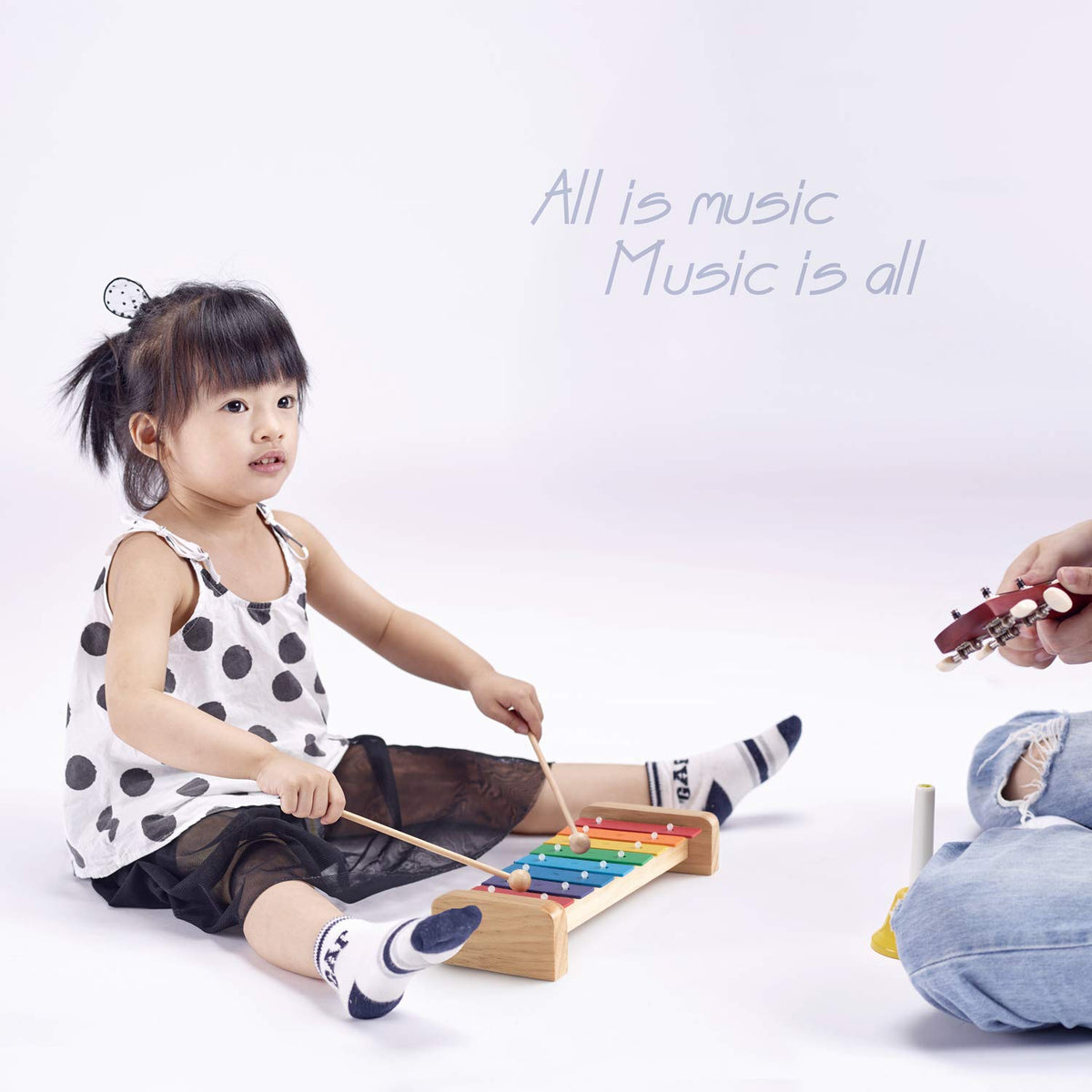 MUSICUBE Xylophone for Kids Wooden Xylophone with Mallets Orff Music Instrument for Educational