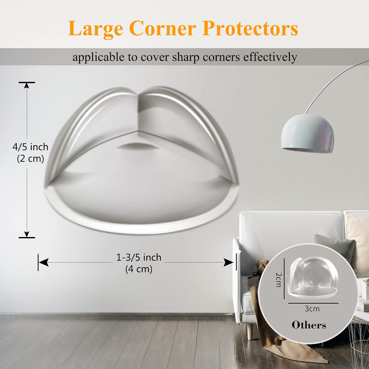 16 Pack Corner Guards Corner Protectors for Baby Clear Furniture Corner & Edge Safety Bumper Table