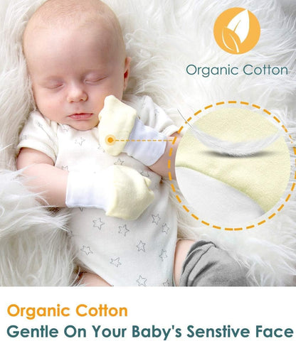Newborn Baby Mittens Anti Scratch Baby Mittens No Scratch Mittens Baby Gloves for 0-6 Months Boys