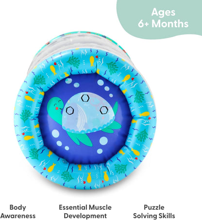 The Peanutshell Inflatable Tummy Time Roller - Crawling Toys for Babies, Soft & Supportive Baby