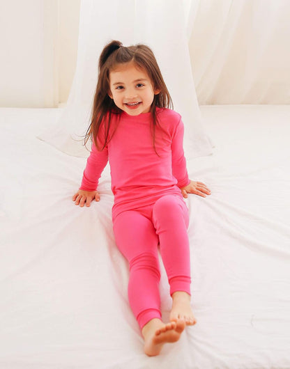 VAENAIT 6M-12Y Toddler Toddler Kids Toddler Girls Boys Soft Comfy Modal Tencel Solid Raglan