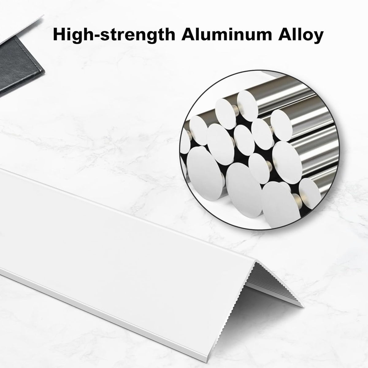 Aluminium Alloy Metal Corner Guards 10 Pcs Wall Corner Protector 0.6" x 0.6" x 48" Wall Corner