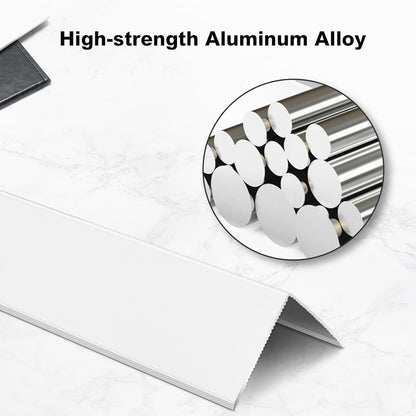 Aluminium Alloy Metal Corner Guards 10 Pcs Wall Corner Protector 0.6" x 0.6" x 48" Wall Corner