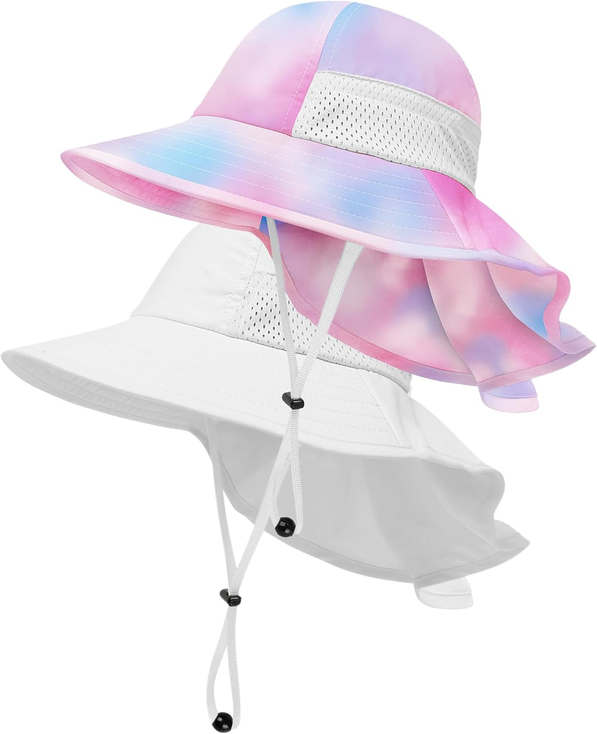 Toddler Baby Sun Hat Kids Summer UPF 50+ for Boys Girls Adjustable Beach Hats with Bucket Wide Brim