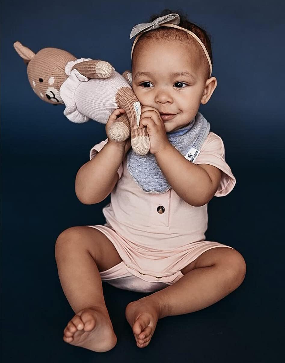 DiaperSquad's Baby Bibs for Drooling and Teething, Bibs for Boys, Baby Girl - Solid Cotton Baby