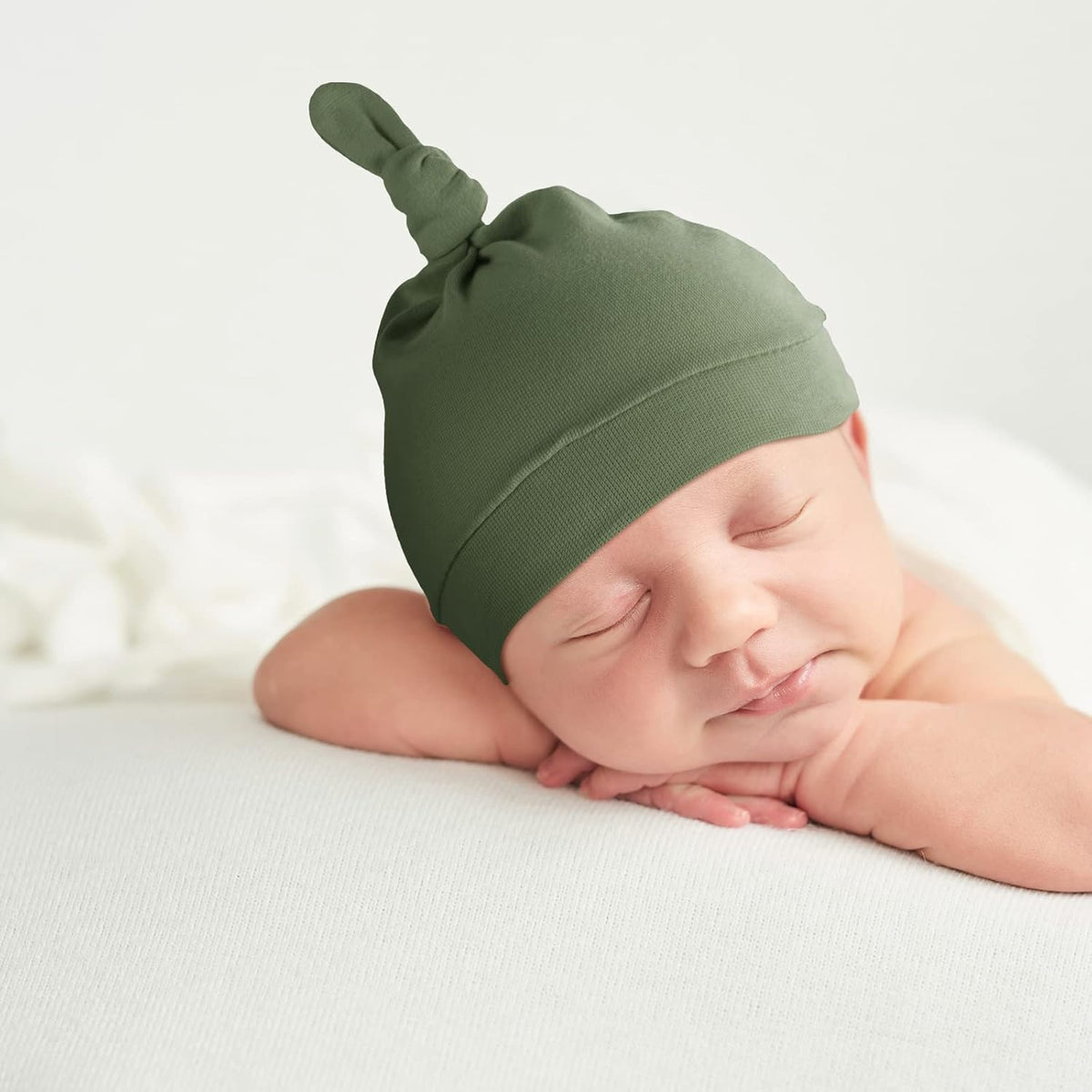 10 Pcs Baby Newborn Hats Set Stretchy Knot Beanie Hats for Boy Girl Baby Cute Cap Infant Beanies