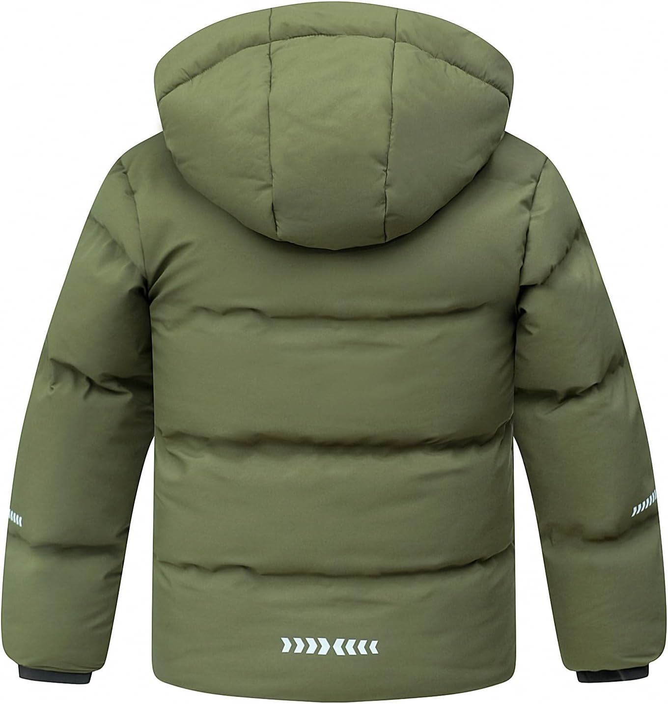 Kids Boy's Winter Coat Fleece Lined Waterproof Jacket Puffy Cotton Coat Thick Hooded Down Outdoor
