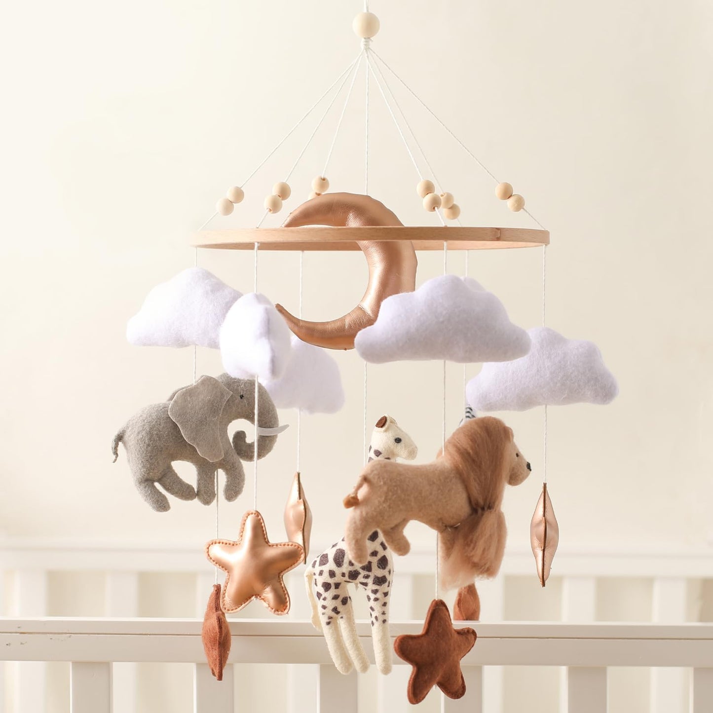 Ikubigu Baby Mobile for Crib, Baby Crib Mobile for Boys Girls, Baby Mobile for Bassinet, Boho