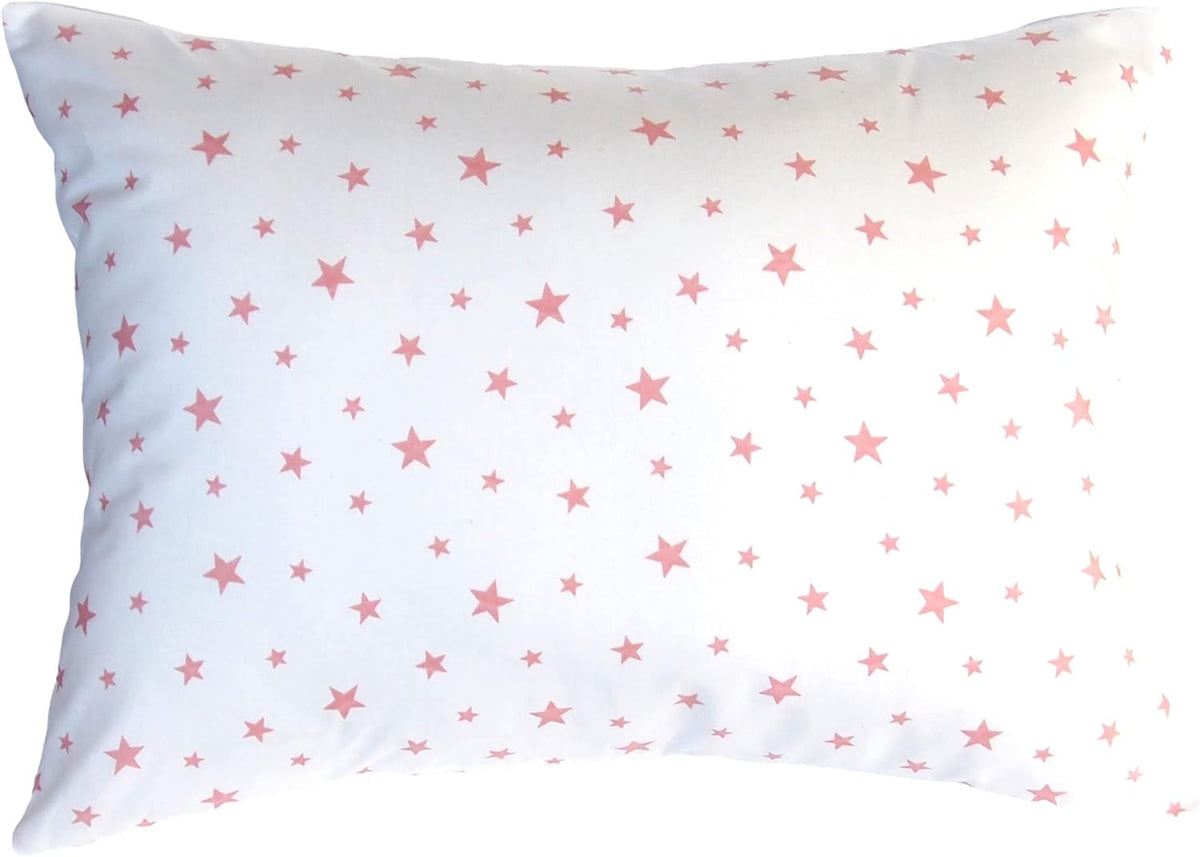 13x18 Toddler Pillowcase Cotton - Toddler Pillowcase Star, White Travel Pillow Case Cover, Toddler
