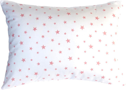 13x18 Toddler Pillowcase Cotton - Toddler Pillowcase Star, White Travel Pillow Case Cover, Toddler