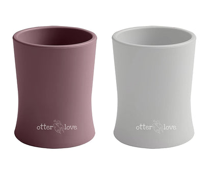 otterlove Silicone Baby & Toddler Training Cup - Pediatric OT Approved - 100% Platinum Pure LFGB