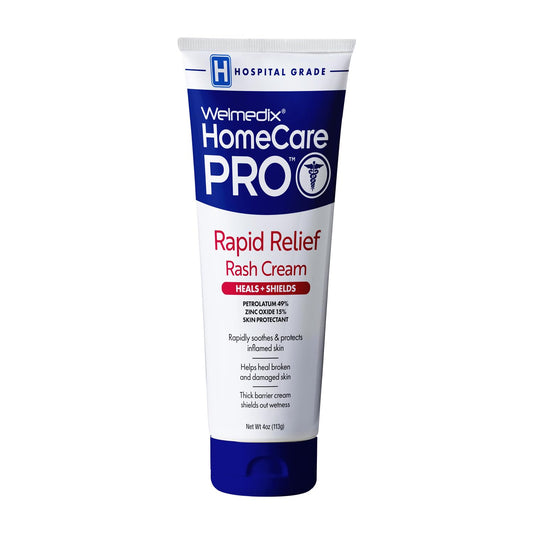 HomeCare PRO Rapid Relief Adult Diaper Rash Cream – Extra Thick, Moisturizing Barrier Cream for