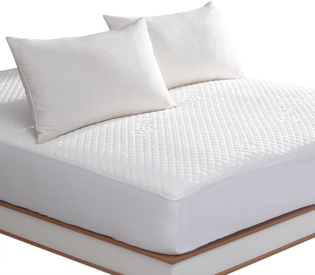 Twin Size Bed Waterproof Mattress Protector Fitted Mattress Pad Cover with Deep Pocket Up to 15''