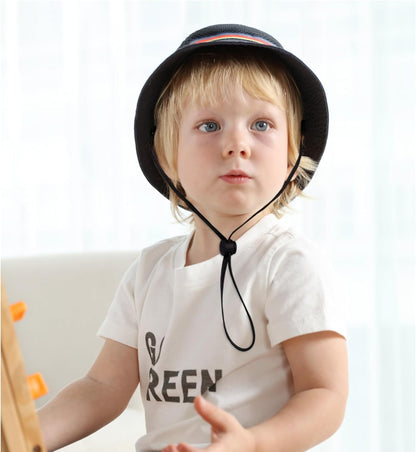 Keepersheep Baby Baseball Cap Infant Sun Hat, Cotton Knit with Soft Brim, Adjustable Soft Newborn